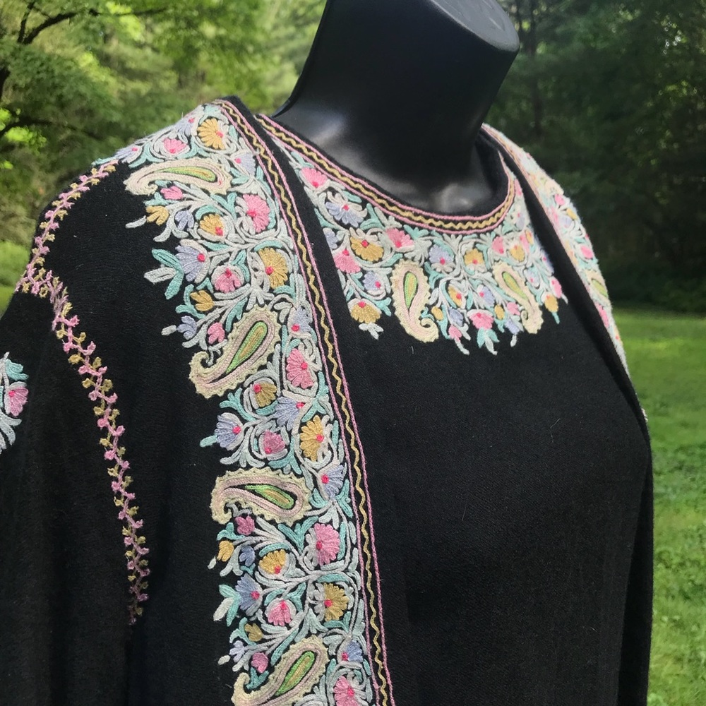 Vintage, Murvo wool robe with attached front panel